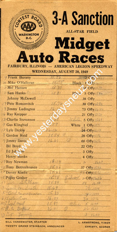 American Legion Speedway 8-20-49